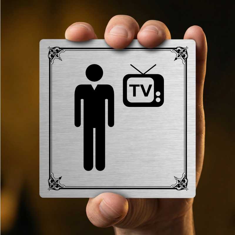 Televizní místnost, 118x118mm, zlatá, Nevada